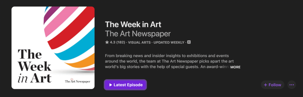 The Week in Art